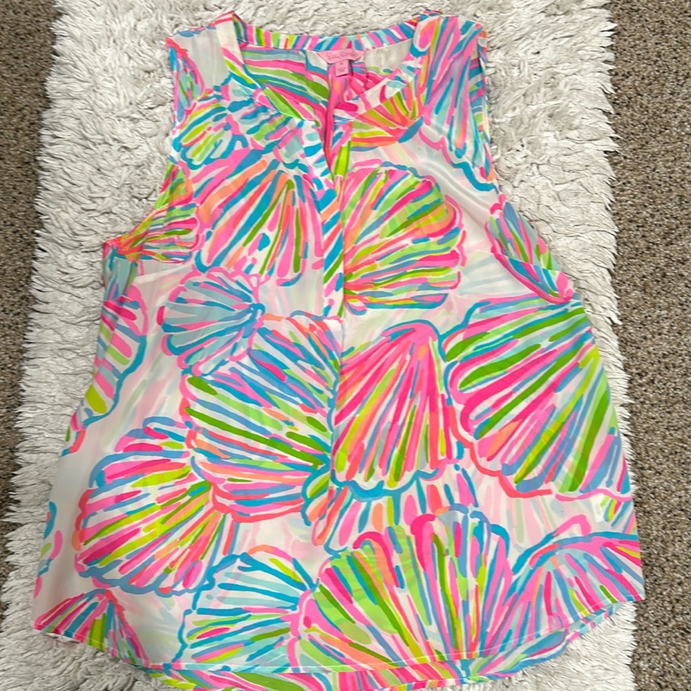 Lilly Pulitzer silk tank top